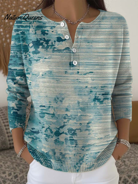 Gradient striped decorative pattern Sweater