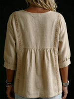 Casual Linen And Cotton Tops