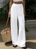 Women's Openwork Embroidered Casual Pants