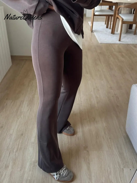 Women's Casual Cotton Hooded Sweatshirt And Pants Two-piece Set