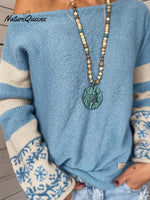 Casual Off-the-shoulder Sweater