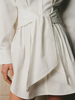 Women's Elegant Short Dress With Long Sleeves