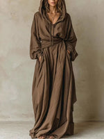 Women's Loose Hooded Dress