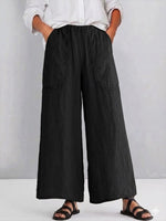 Casual Linen And Cotton Trousers