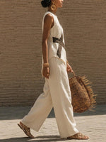 Women's Minimalist Artistic Linen Set