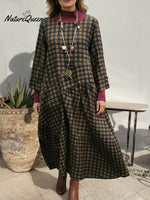 Women's Plaid Cotton Dress