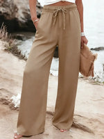 Women's Casual Tencel And Cotton Wide-leg Pants