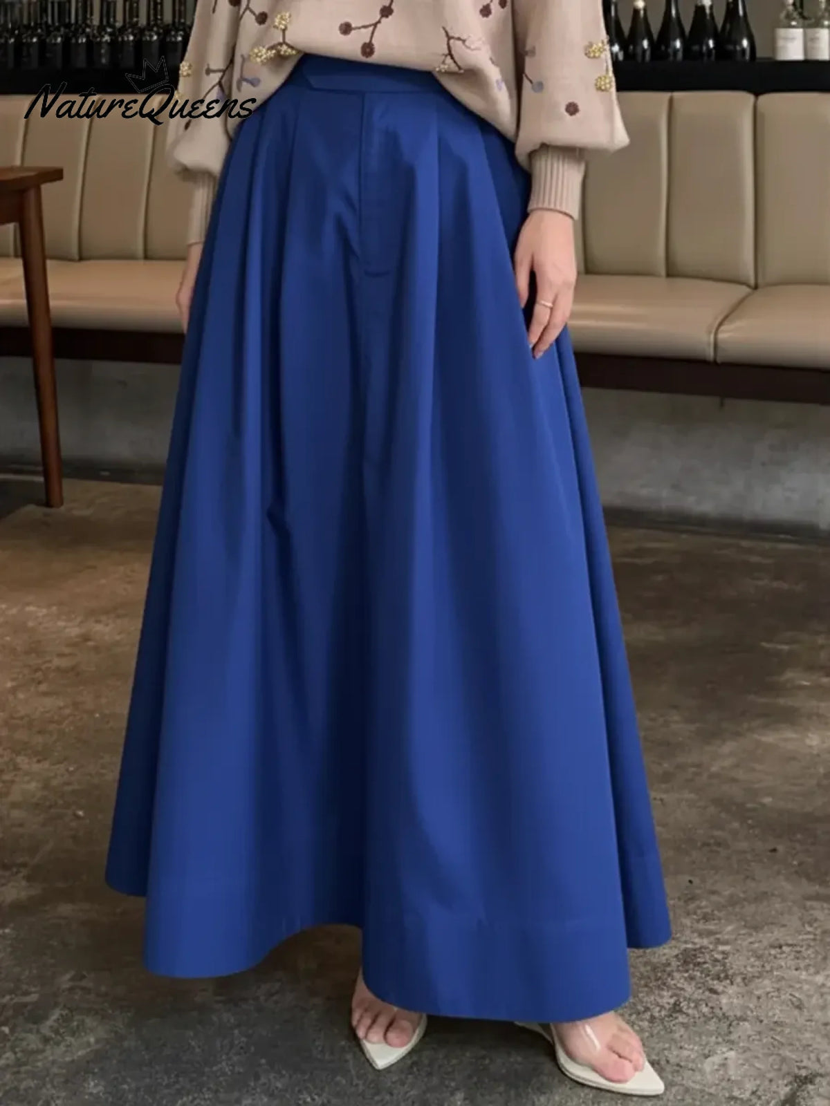 Women's Solid Color Cotton Skirt