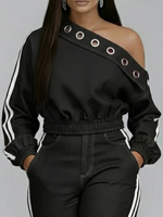 Casual And Sexy Off-the-shoulder Denim Top