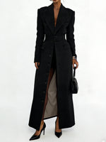 Women's Single-breasted Long Coat