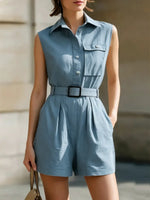 Minimalist Workwear Style Jumpsuit