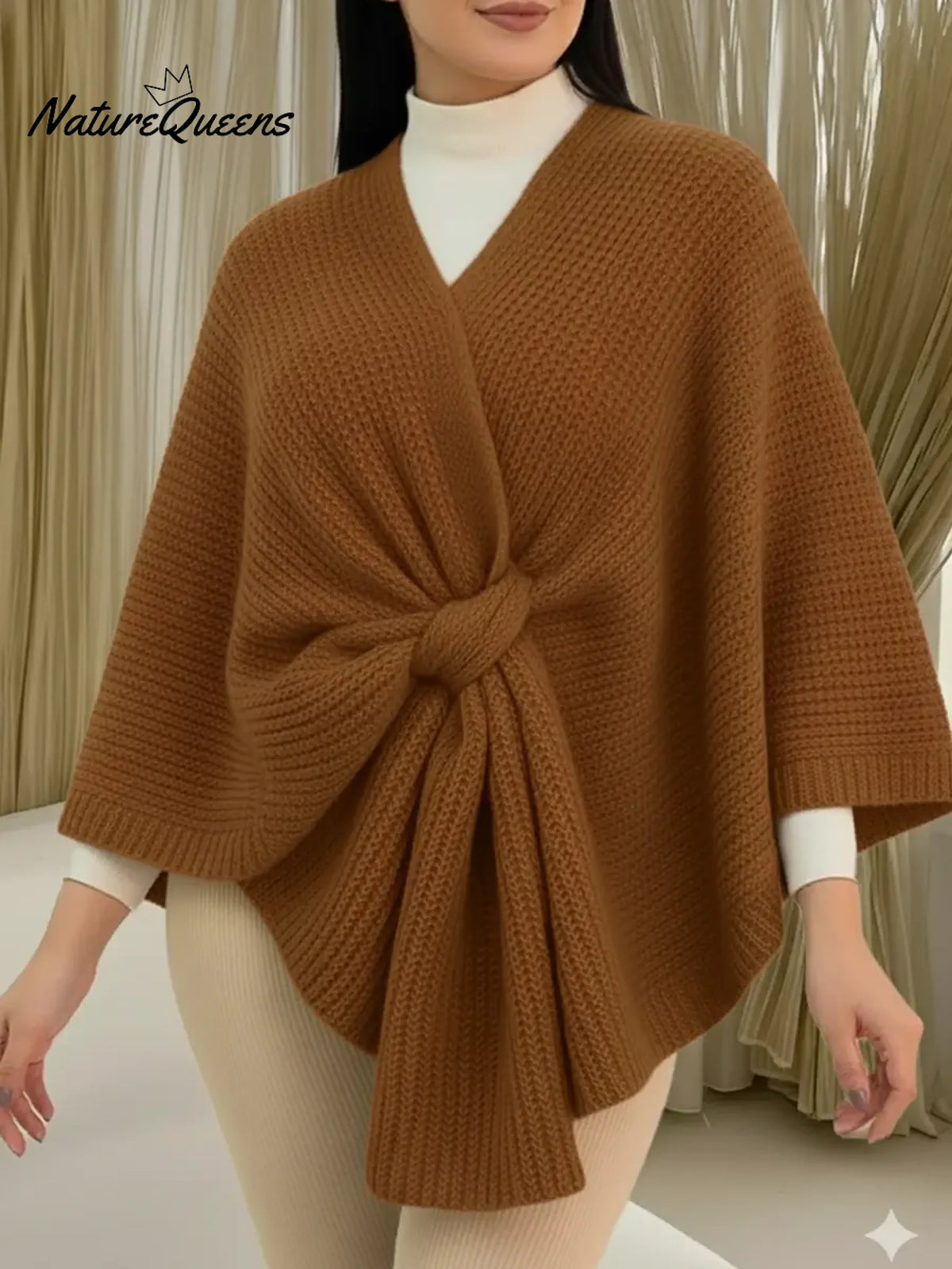 Women's Comfortable Knitted Shawl Cape