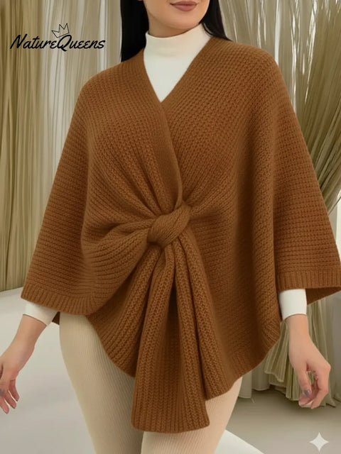 Women's Comfortable Knitted Shawl Cape
