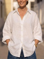 Women's Casual Design Simple Cotton-linen Shirt
