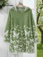Butterfly Valley Hooded Knitted Sweater