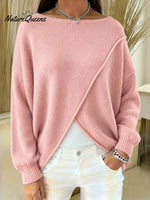 Women's Crossover Casual Loose Sweater