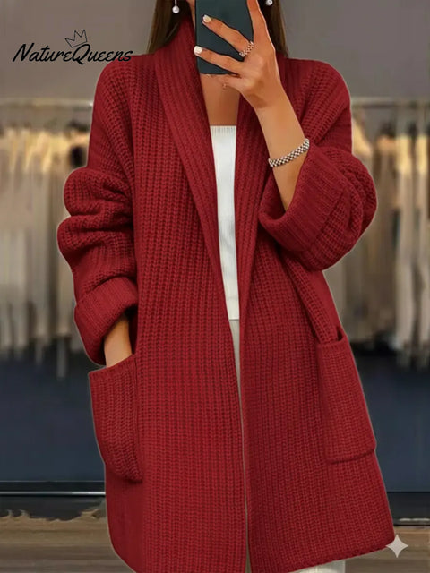 Women's Comfortable Loose Pocket Cardigan