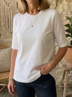 Cozy Minimalist Half-sleeve 100% Cotton T-shirt