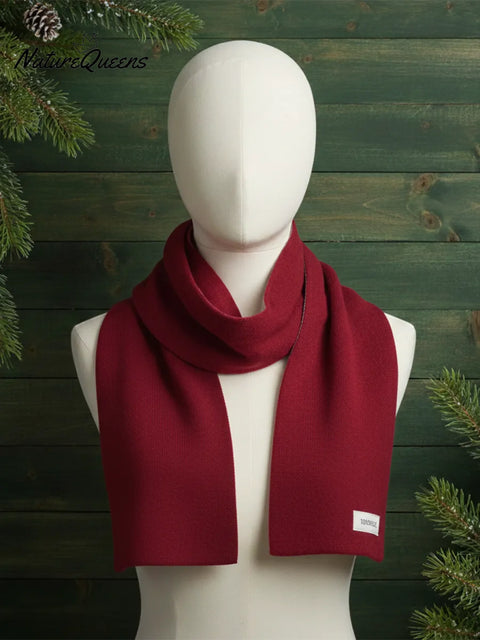 Cozy Solid Color 100% Wool Scarf