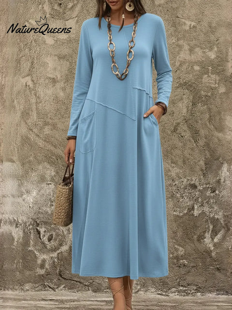 Women's Cozy And Casual Cotton Dress