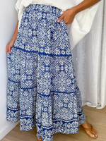 Romantic And Elegant Floral Print Skirt