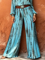Bohemian Tie-dye Off-shoulder Shirt