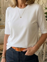 Cozy Minimalist Half-sleeve 100% Cotton T-shirt