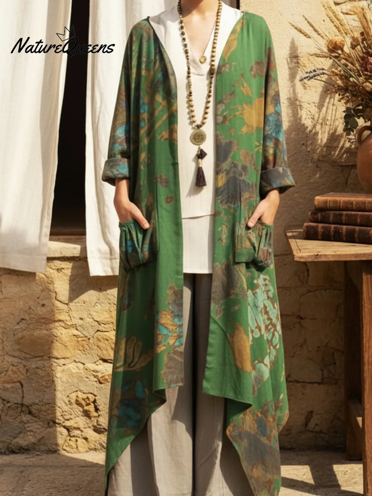 Women's Boho Tie-dye Print Cardigan