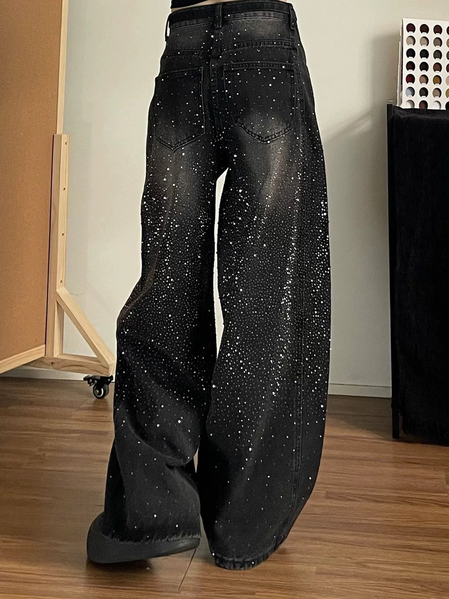 Casual Elastic-waist Jeans