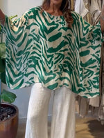 Loose-fitting Casual Printed Top