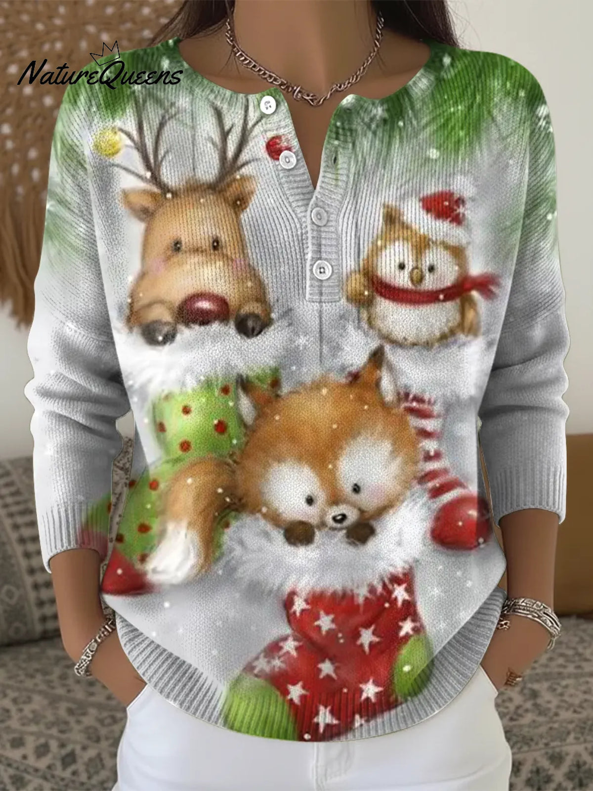 Women's Cute Christmas Casual Sweater