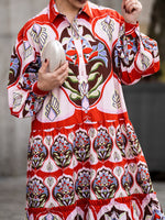 Red Printed Cotton Dress