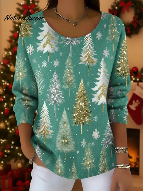 Tiffany Blue Dream Christmas Crew Neck Sweater