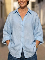 Women's Casual Design Simple Cotton-linen Shirt
