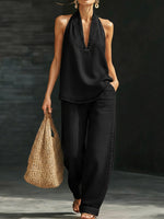 Cozy Minimalist Two-piece Denim Set