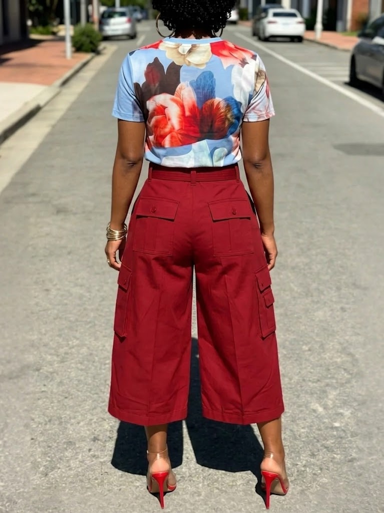 Casual Loose-fitting Cotton Trousers