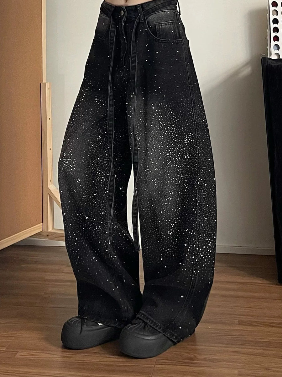 Casual Elastic-waist Jeans