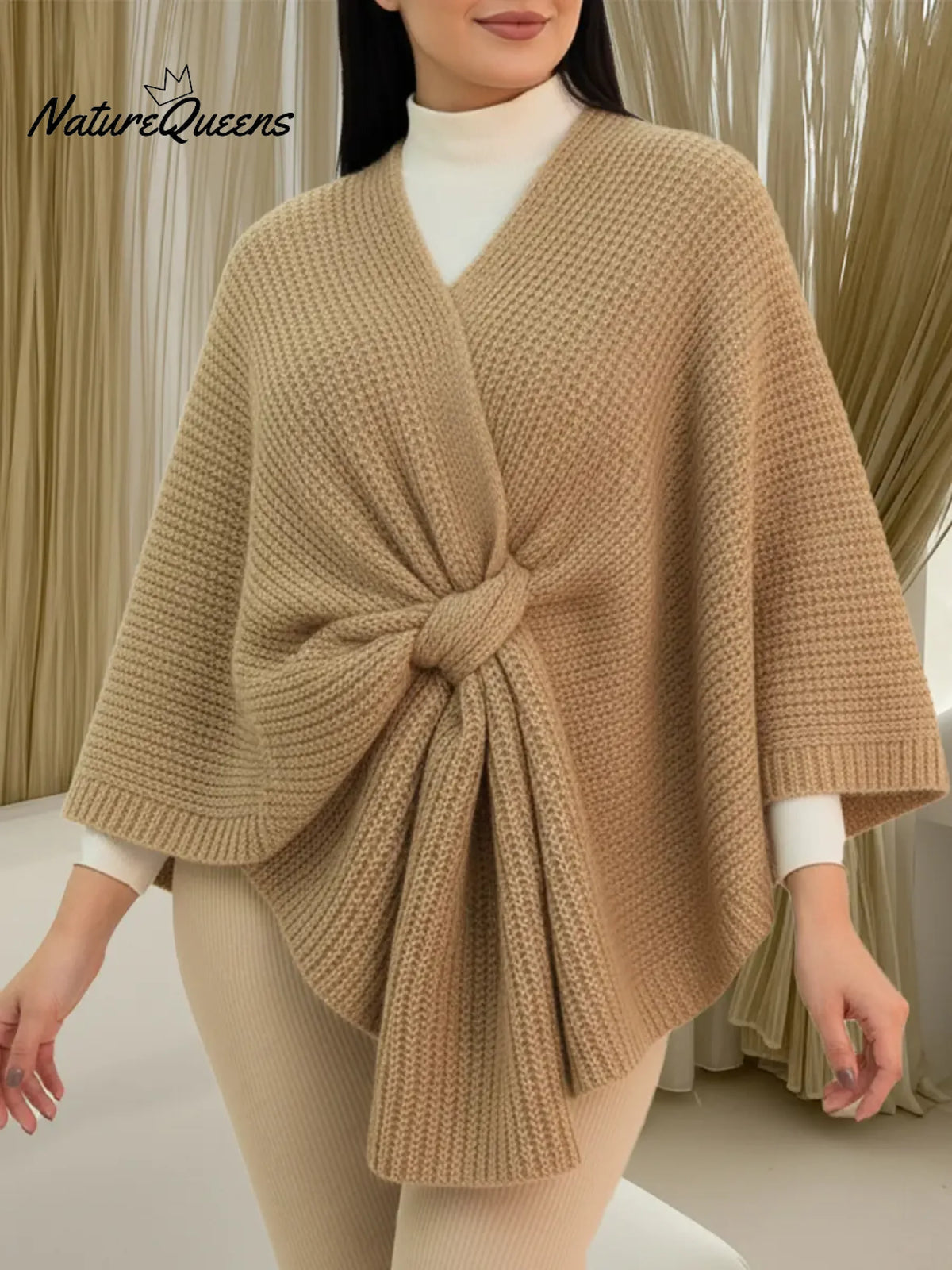 Women's Comfortable Knitted Shawl Cape
