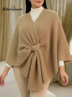 Women's Comfortable Knitted Shawl Cape