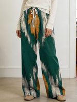 Women's Geometry Color Splicing Gradient Art Print Casual Pants