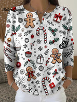 Women's Christmas Elements Casual Printed Sweater