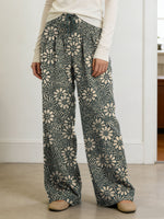 Simple Floral Decorative Patterns Women's Casual Pants