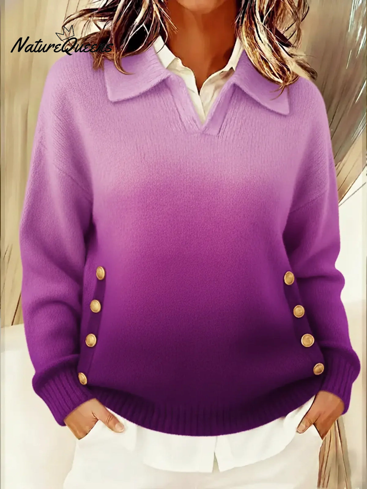 Women's Comfort Gradient Sweater
