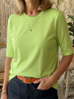 Cozy Minimalist Half-sleeve 100% Cotton T-shirt