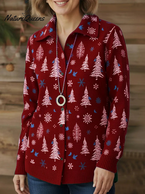 Winter Secret Button Cardigan Knitted Sweater Top