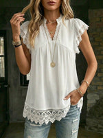 Vintage Lace Chiffon Casual Shirt