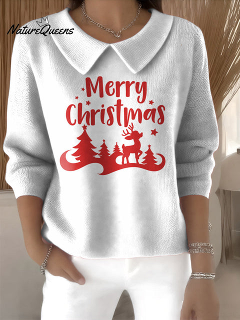 Merry Christmas decorative pattern Casual Sweater