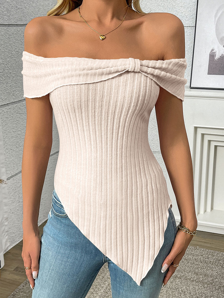 Women's Off-shoulder Sweet Top T-shirt