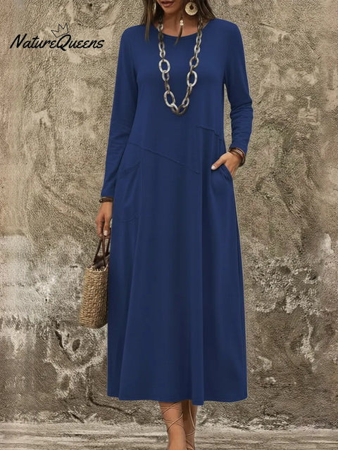 Women's Cozy And Casual Cotton Dress