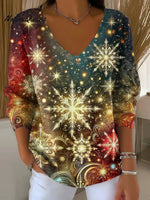 Women's Shiny Christmas Casual Pullover Sweater